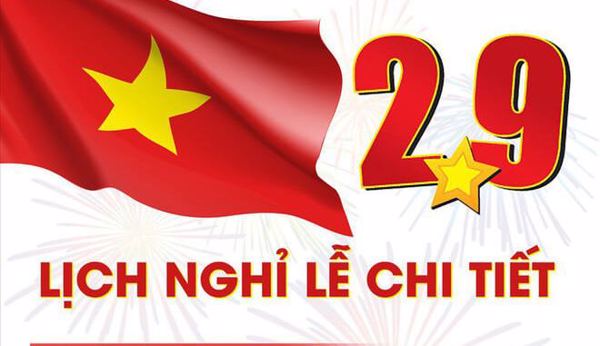 Nghỉ lễ Quốc khánh năm 2024 từ 31-8 đến hết 3-9