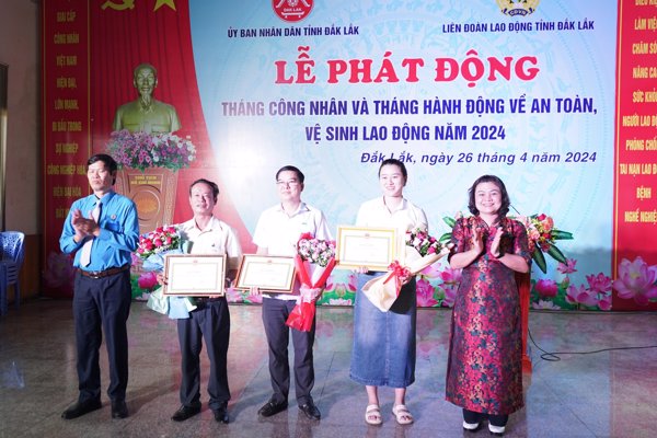 Liên đoàn Lao động tỉnh – UBND tỉnh: Phát động Tháng Công nhân – Tháng hành động về An toàn, vệ sinh lao động năm 2024