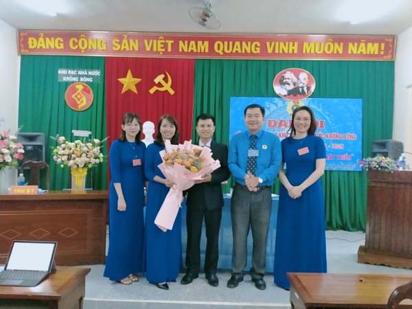 Đại hội Công đoàn cơ sở Kho bạc Nhà nước Krông Bông  lần thứ VIII, nhiệm kỳ 2023-2028