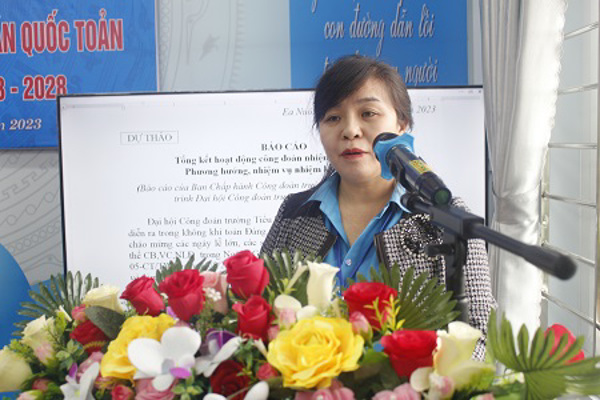 Công đoàn huyện Buôn Đôn chỉ đạo thành công Đại hội điểm CĐCS  nhiệm kỳ 2023-2028 