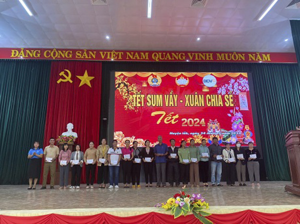 Liên đoàn Lao động huyện Lắk tổ chức chương trình “Tết sum vầy - Xuân chia sẻ” năm 2024