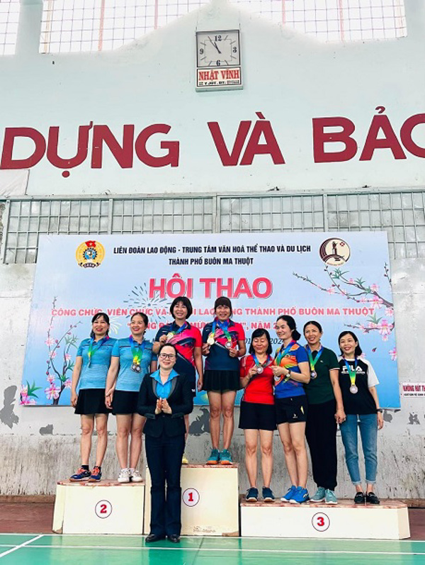 Liên đoàn Lao động Thành phố phối hợp với Trung tâm thể dục thể thao Thành phố Tổ chức Hội thao công nhân, viên chức và người lao động thành phố  Buôn Ma Thuột Mừng Đảng – Mừng Xuân năm 2024