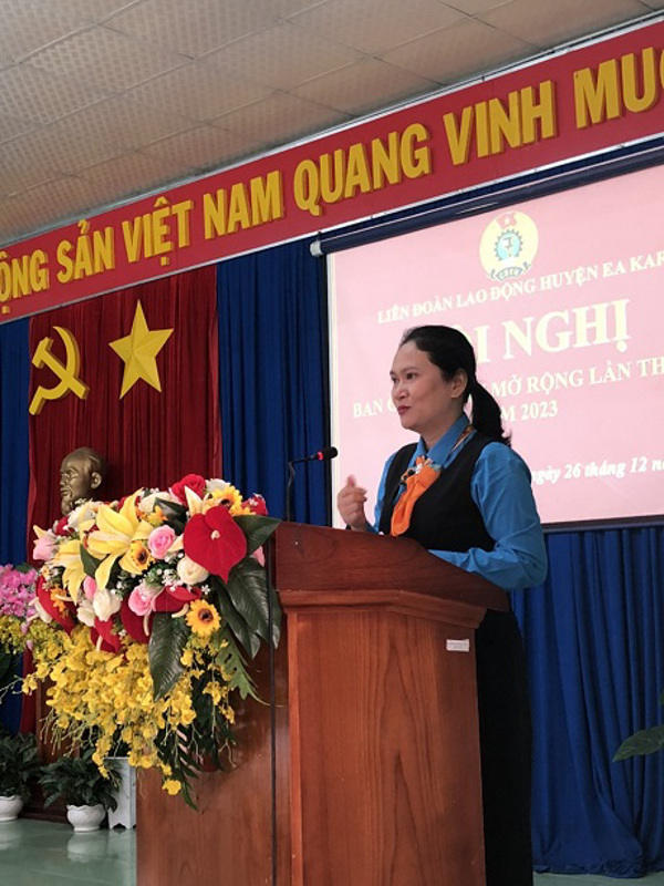 Liên đoàn Lao động huyện Ea Kar tổ chức  Hội nghị Ban Chấp hành mở rộng lần thứ III, nhiệm kỳ 2023–2028
