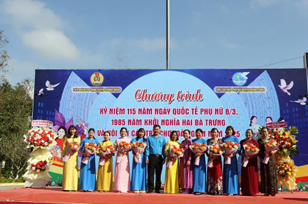 Liên đoàn Lao động huyện Krông Bông phối hợp với Hội Liên hiệp Phụ nữ huyện Tổ chức Chương trình Kỷ niệm 115 Ngày Quốc tế phụ nữ 8/3, 1985 năm khởi nghĩa Hai Bà Trưng và Hội thi các trò chơi dân gian năm 2025