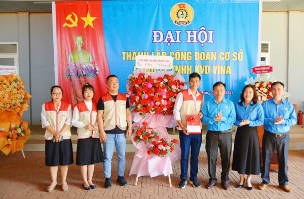 Lễ Công bố Quyết định thành lập Công đoàn cơ sở Công ty TNHH KVD Vina và Đại hội Công đoàn cơ sở lần thứ I, Nhiệm kỳ 2024 – 2029.