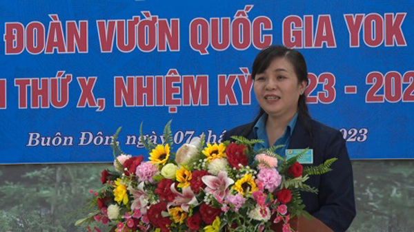CĐCS Vườn Quốc gia Yok Đôn tổ chức thành công Đại hội điểm lần thứ X, nhiệm kỳ 2023 – 2028