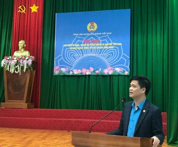 Tập huấn công tác dân tộc, tôn giáo cho cán bộ công đoàn các tỉnh miền Trung-Tây Nguyên